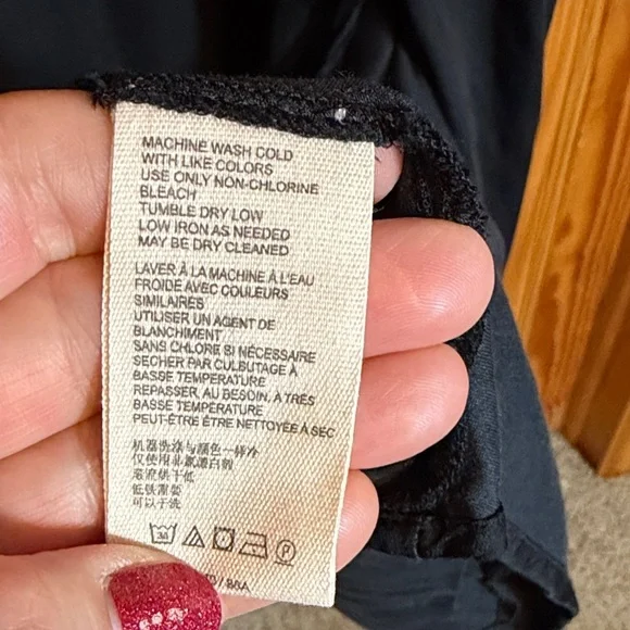 Free People Black Long Sleeve Dress with Lattice Back - Picture 5 of 13